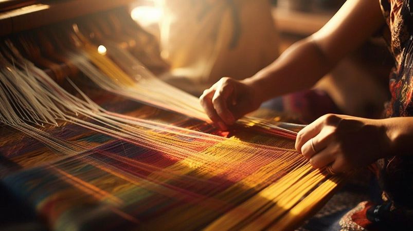 Nghệ nhân dệt lụa và thủ công mỹ nghệ